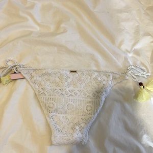 NWT Victoria Secret White Bikini Bottoms